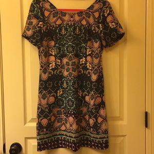 Beautiful pattern with criss cross back dress